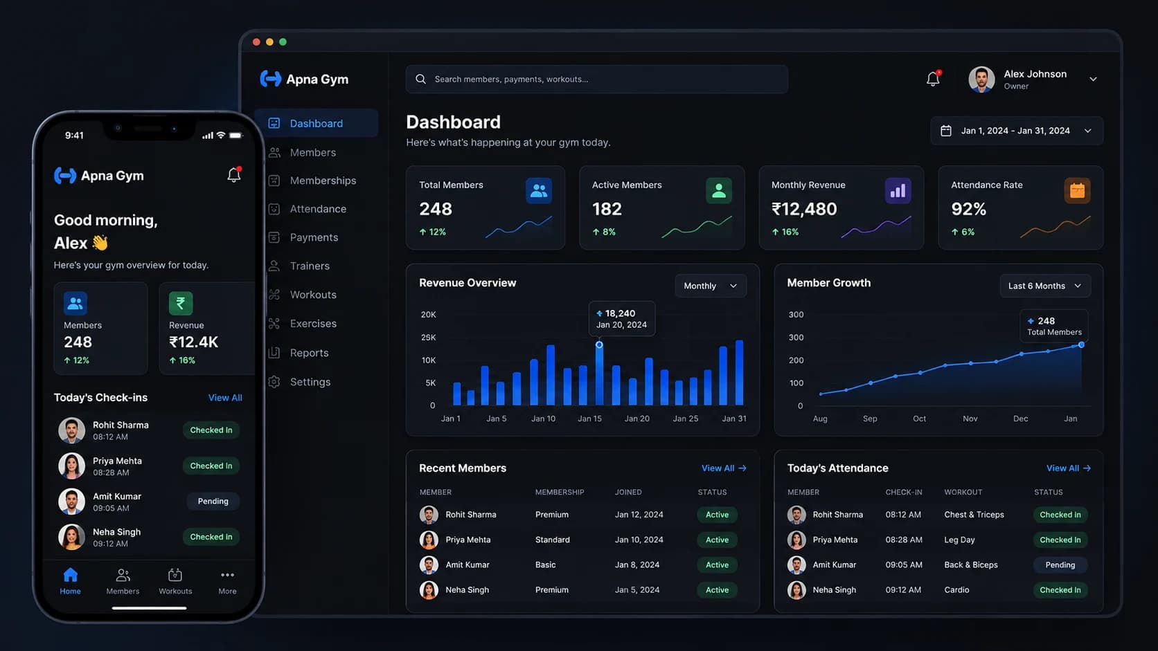 Gym Management SaaS