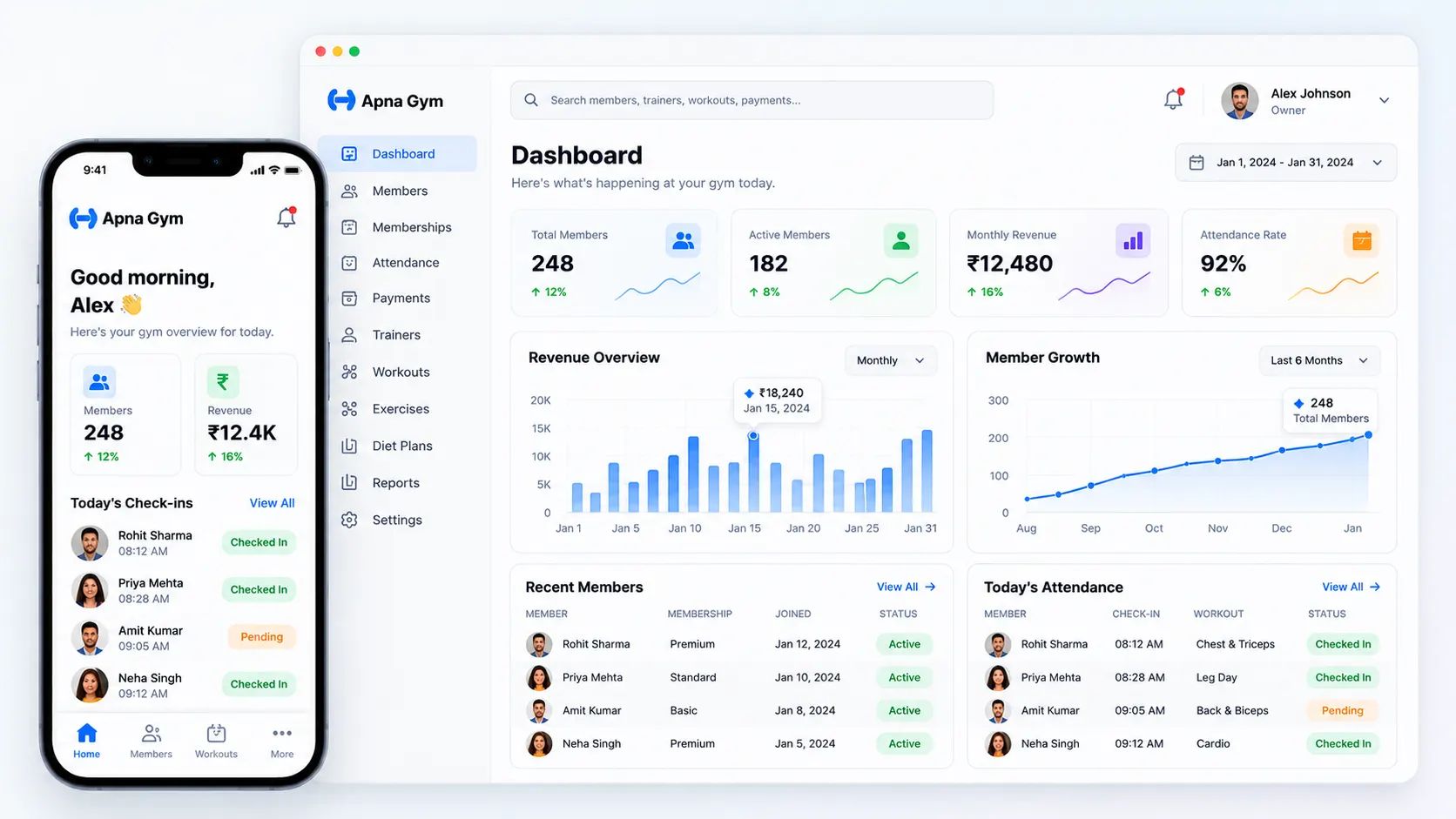 Gym Management SaaS