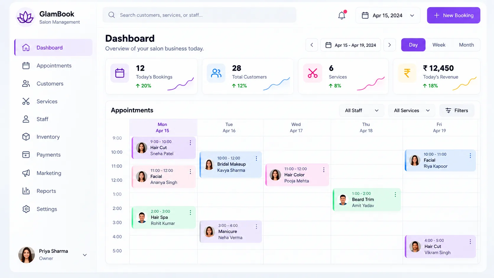 Salon Management App